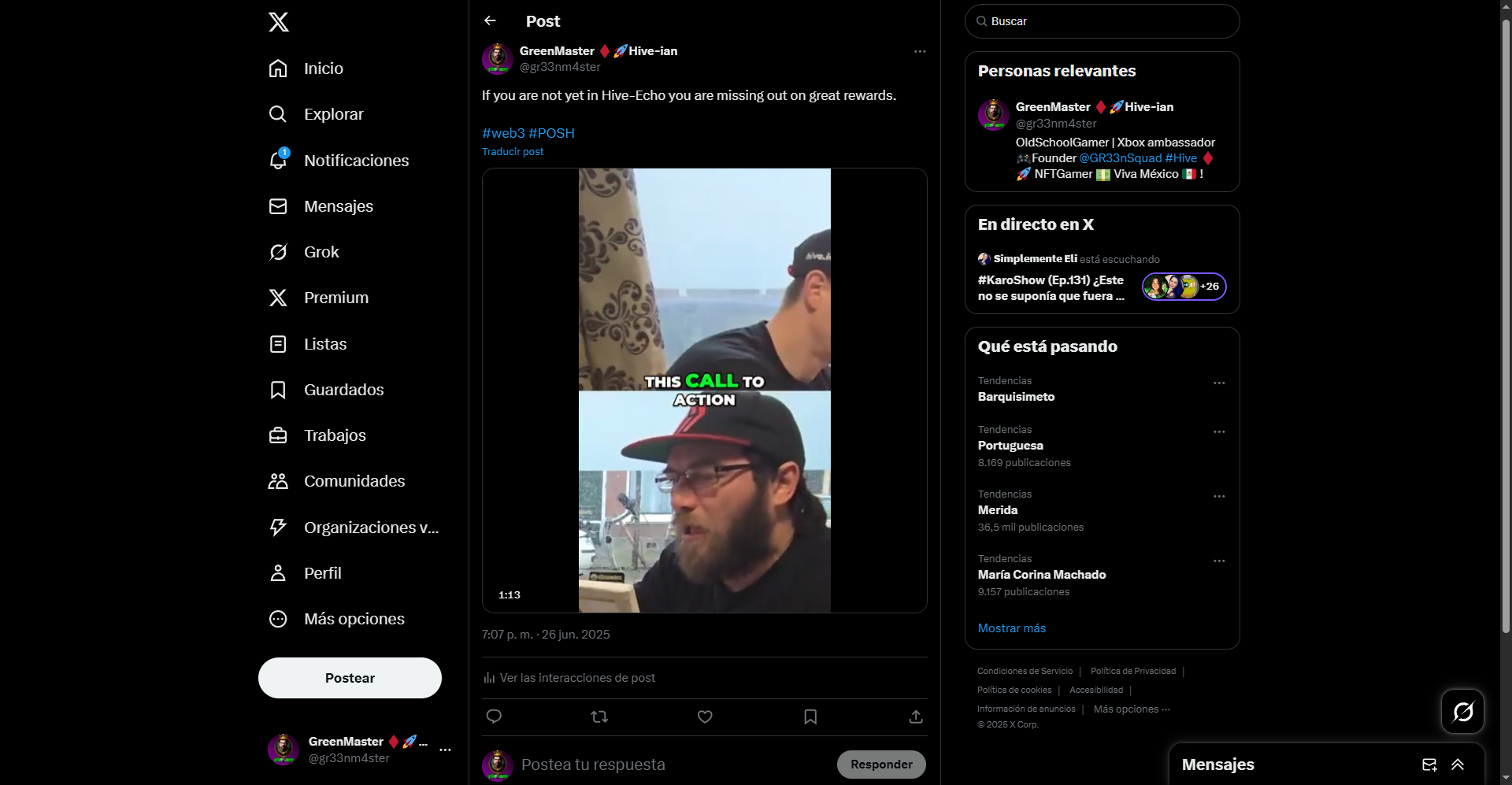 FireShot Capture 156 - (1) GreenMaster ♦🚀Hive-ian en X_ _If you are not yet in Hive-Echo _ - [x.com].png