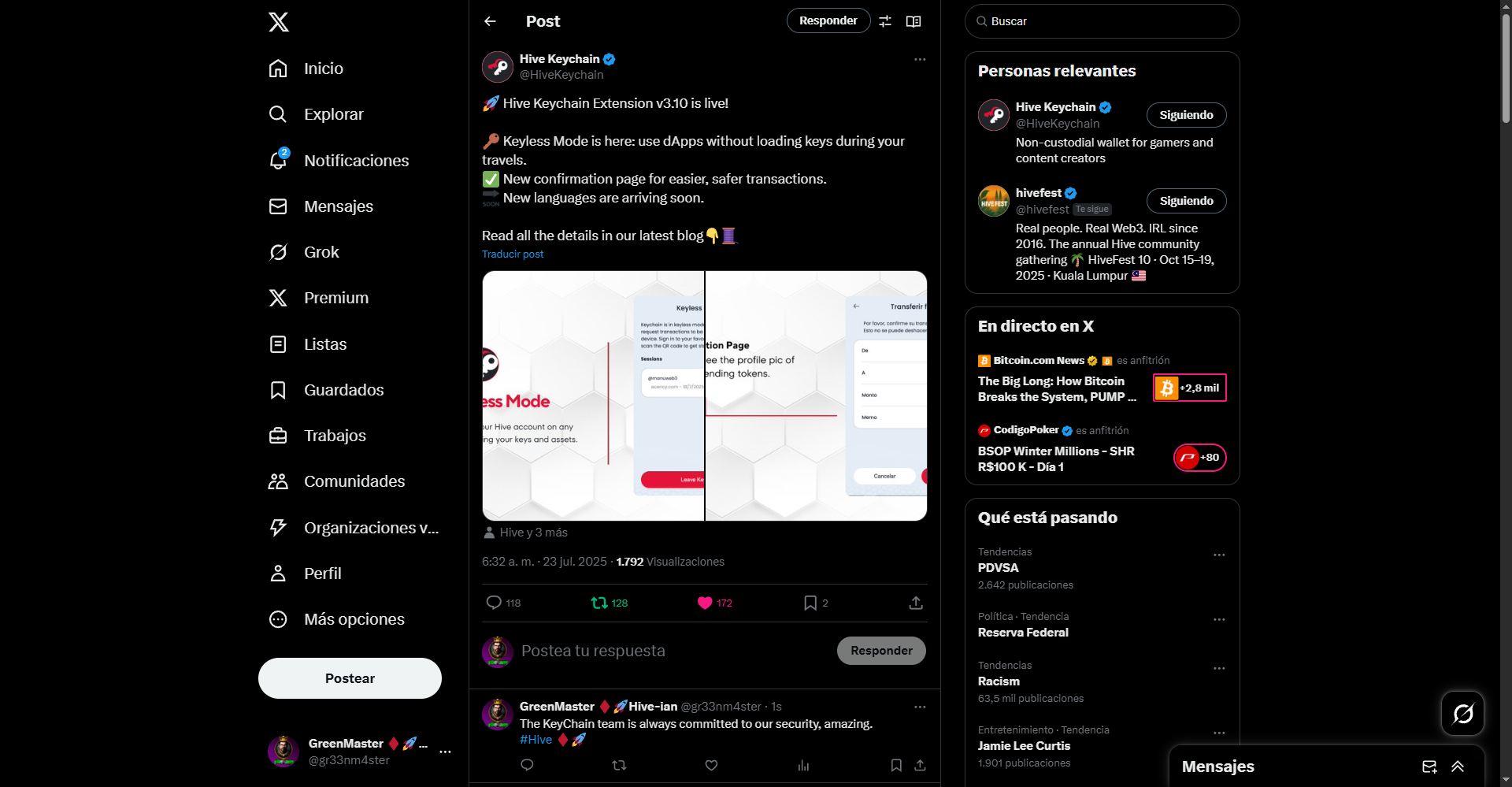 FireShot Capture 236 - (2) Hive Keychain en X_ _🚀 Hive Keychain Extension v3.10 is live! _ - [x.com].png