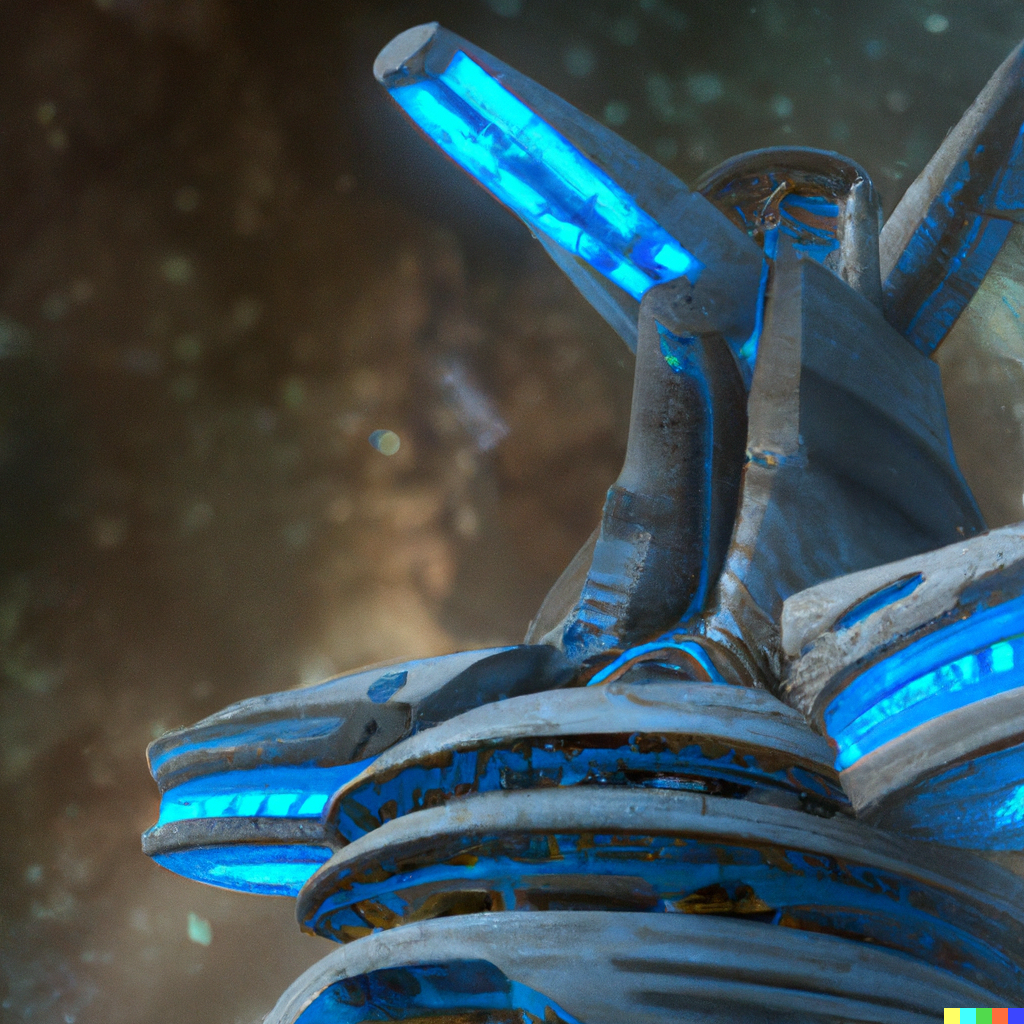 DALL·E 2023-02-25 21.45.42 - A giant generation ship flying through space, an entire city built into the ship to accommodate thousands of people, traversing the stars for centurie.png