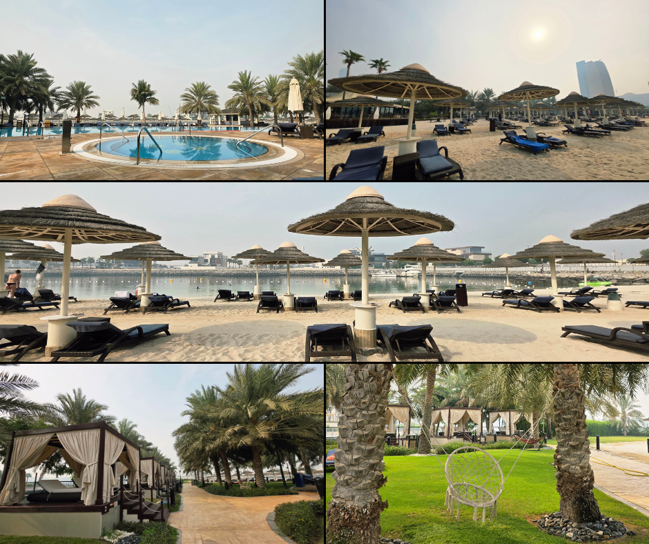 Sunrise Swims & Serene Shores: Mornings at Bayshore Beach Club Abu Dhabi