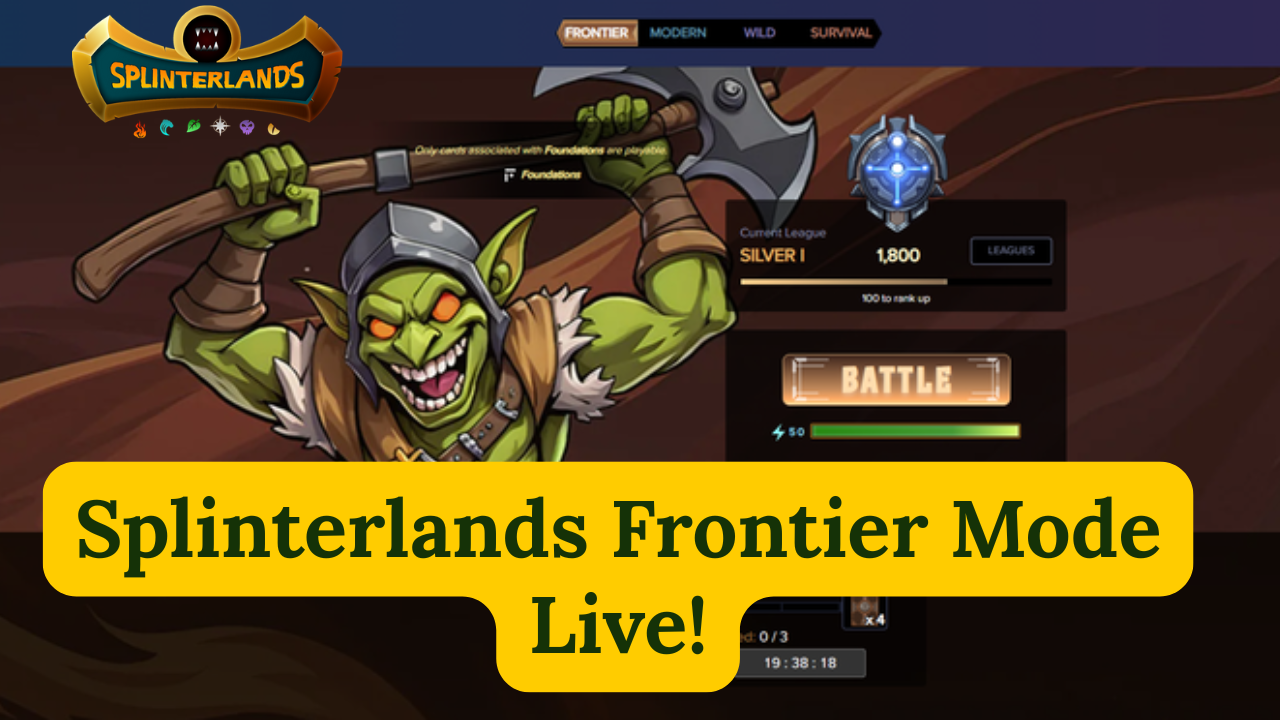 Splinterlands - Free to PLAY - Explore the Frontier Format - ALL for FREE...