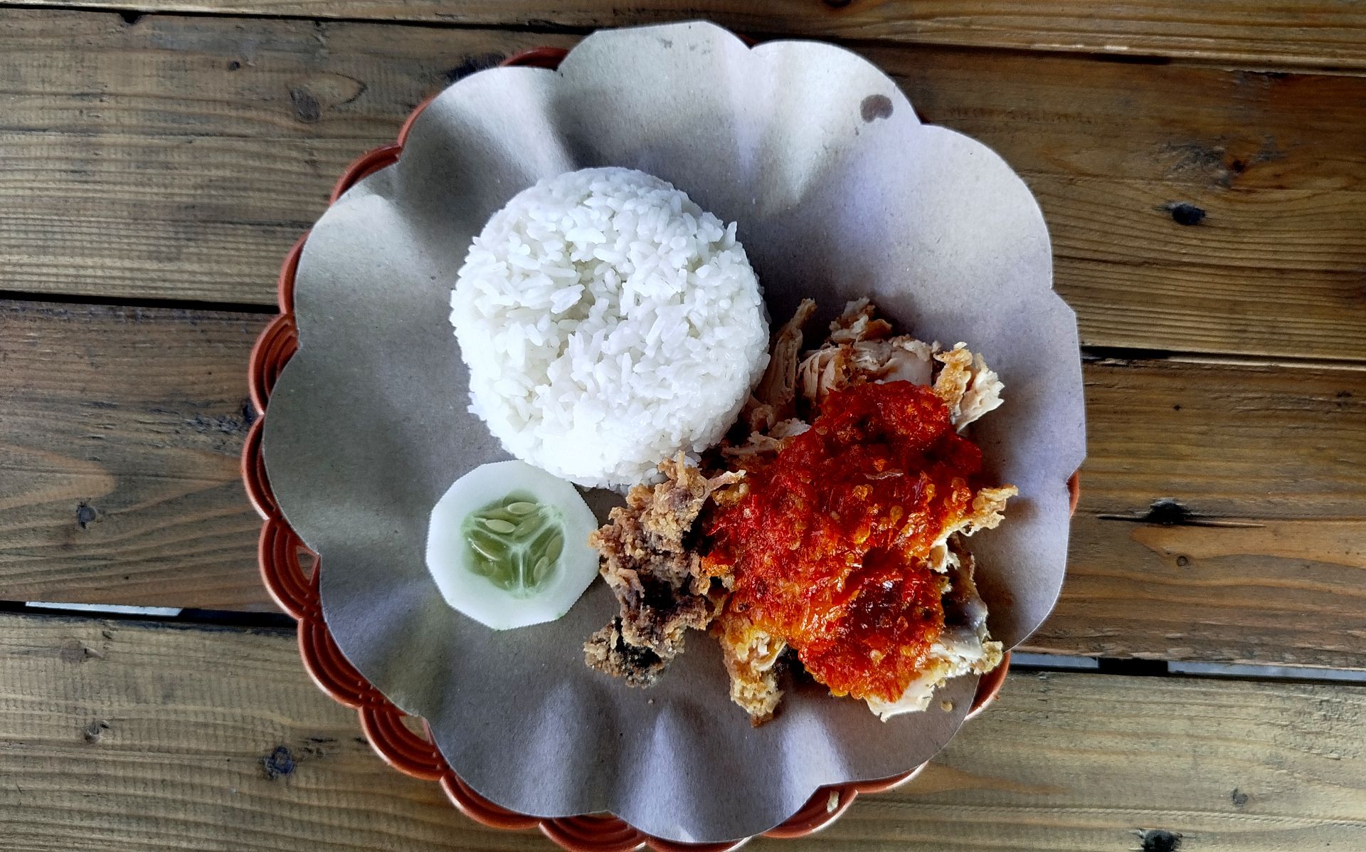 Ayam Geprek - Smashed Fried chicken
