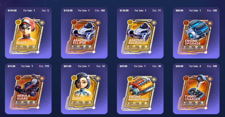Most Expensive Cards in Moon Karts