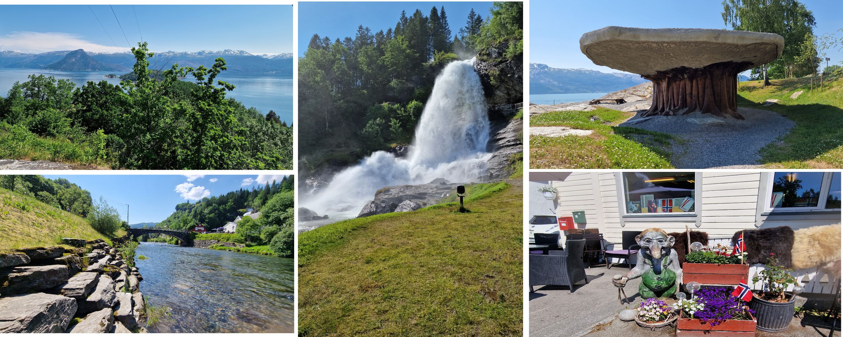 Walking around steinsdalsfossen 