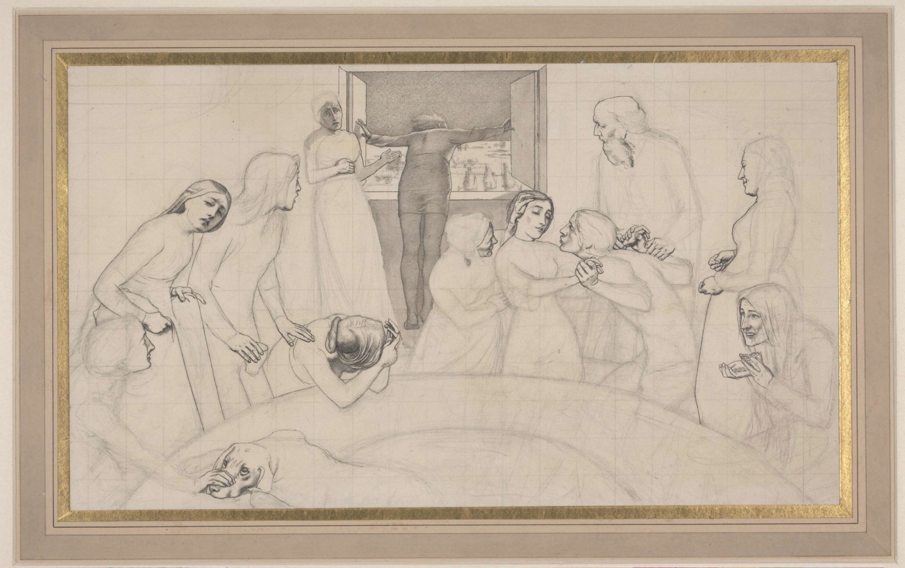 Millais - The Eve of the Deluge, British Museum