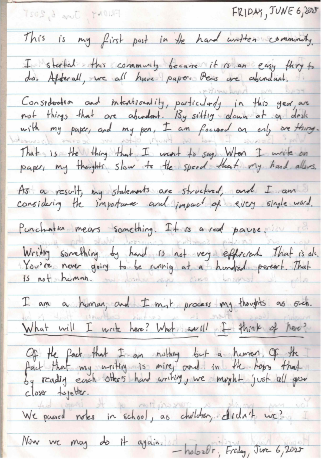 holoz0r's first hand written post