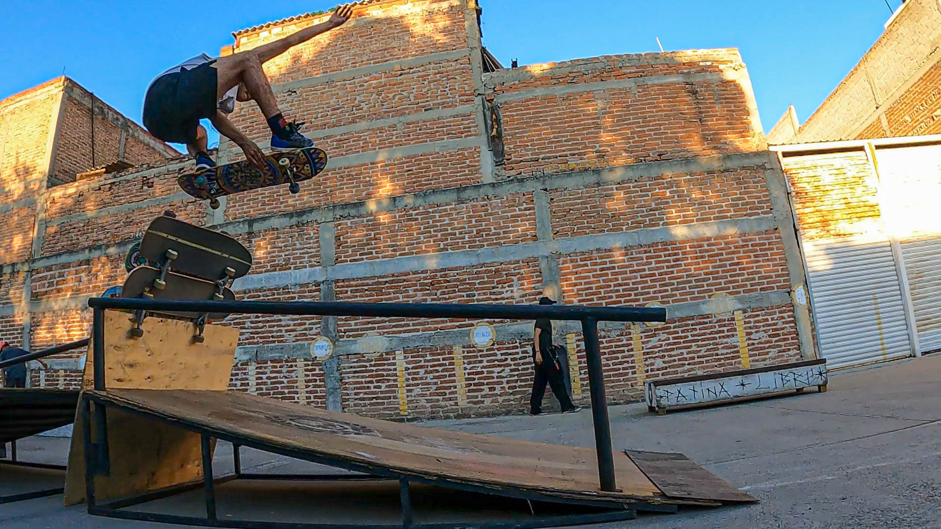 Zion's Ollie grab - Stage 1