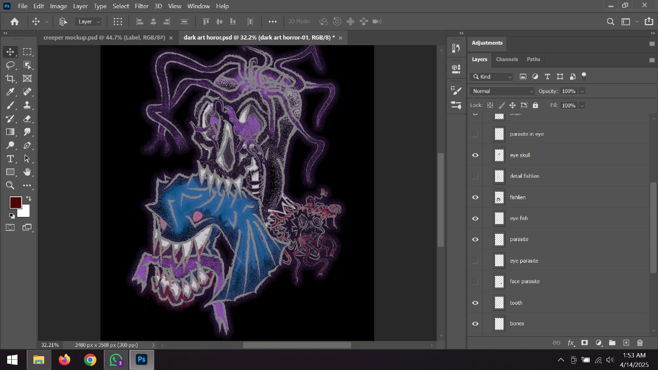 Creeper - coloring - Parasite - illustrator.jpg