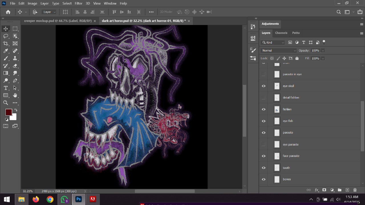 Creeper - coloring - Face Parasite - illustrator.jpg