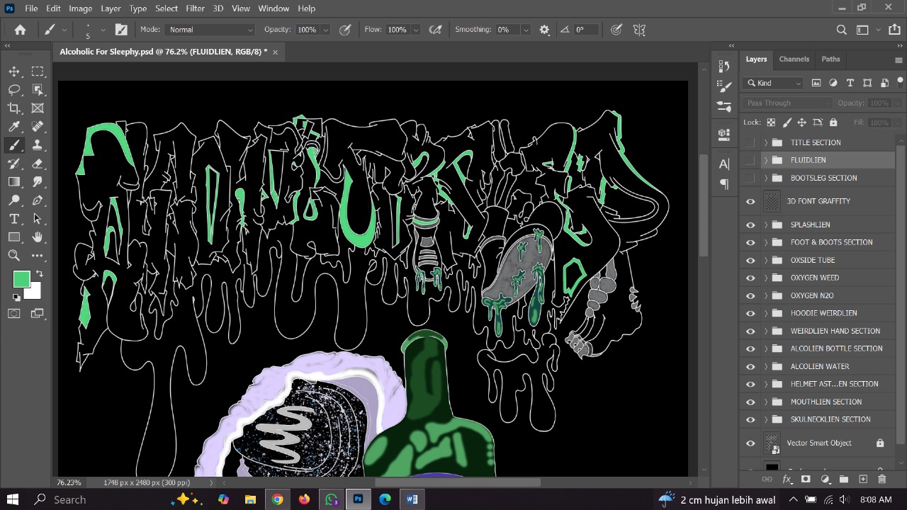 drunk & fly - coloring - 3D efect graffity section.jpg