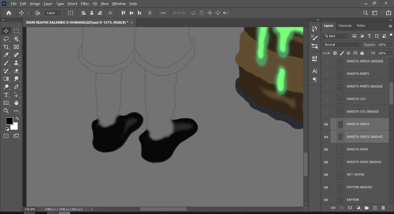 GRIMREAPER KALEMBO X HUMANSLEEP - gradation barista shoes.jpg