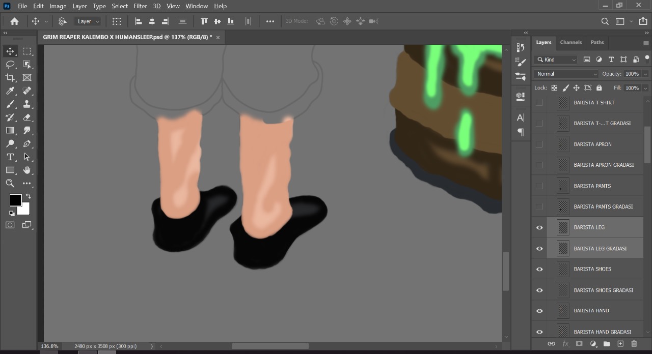 GRIMREAPER KALEMBO X HUMANSLEEP - gradation barista leg.jpg