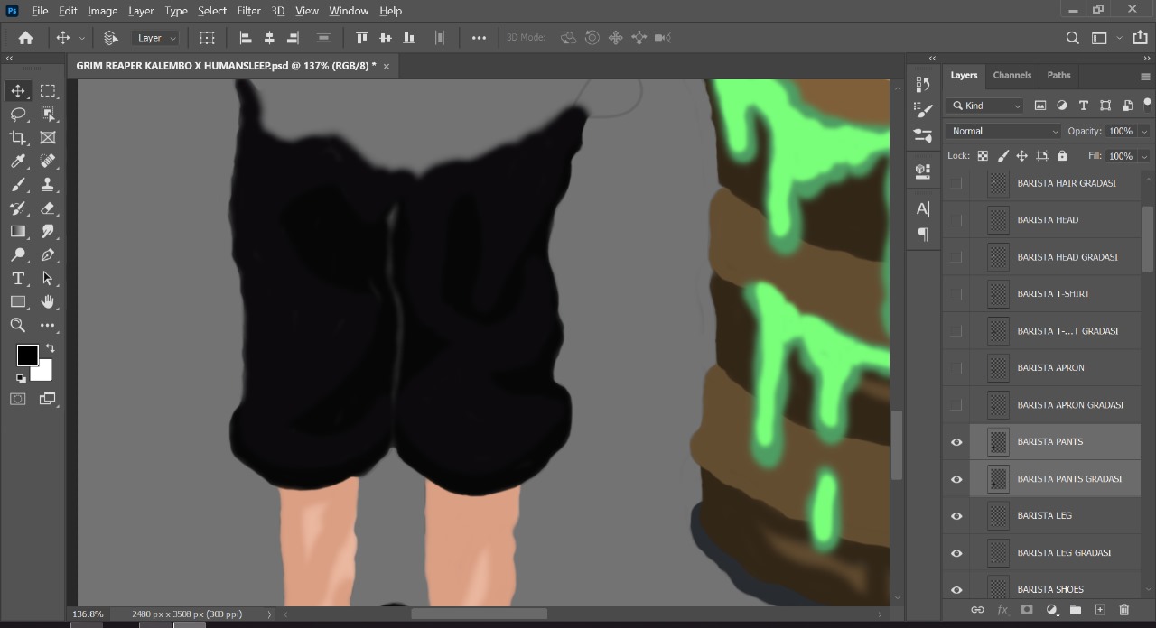 GRIMREAPER KALEMBO X HUMANSLEEP - gradation barista pants.jpg