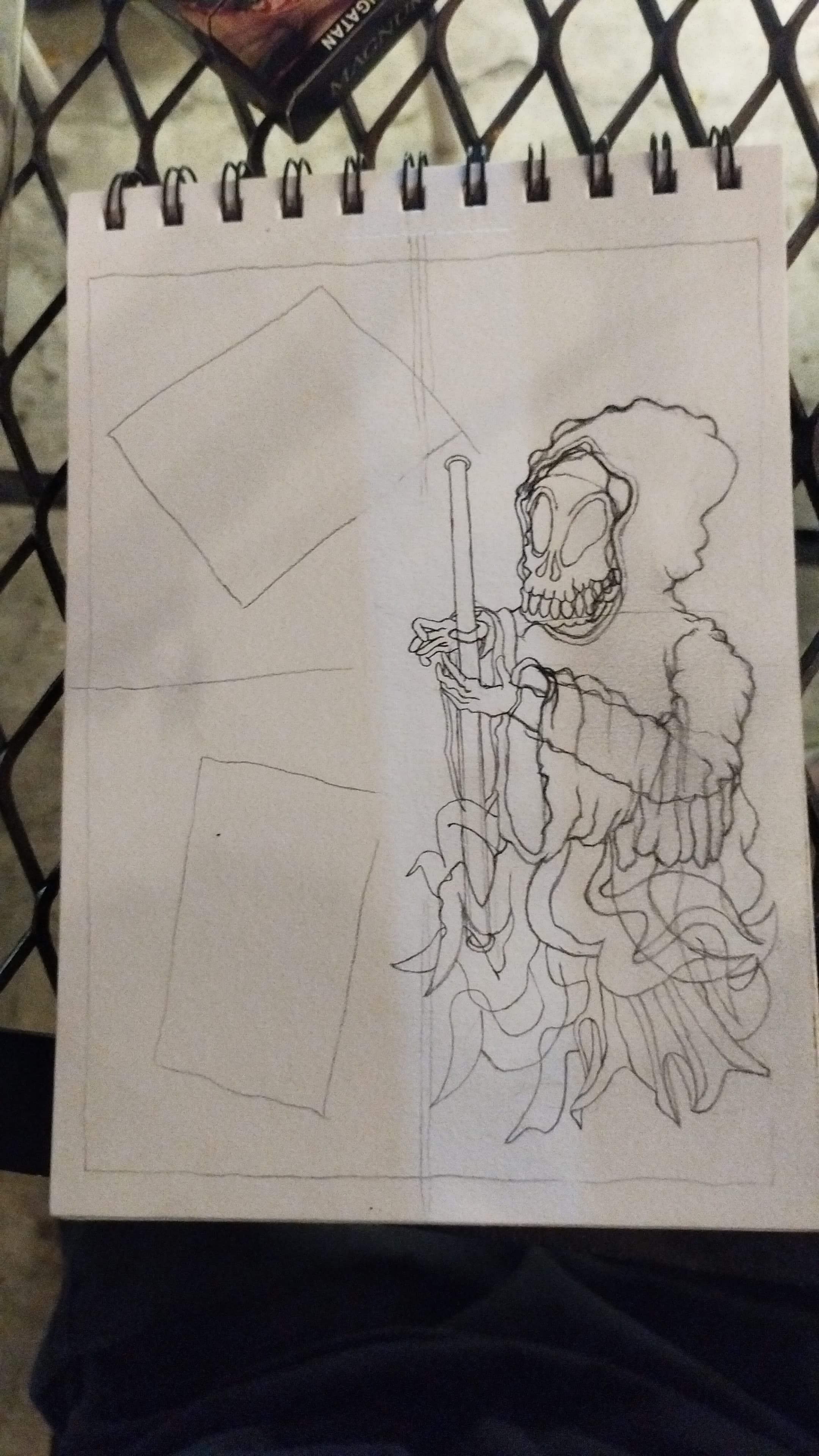GRIMREAPER KALEMBO X HUMANSLEEP - first skatch on paper.jpg