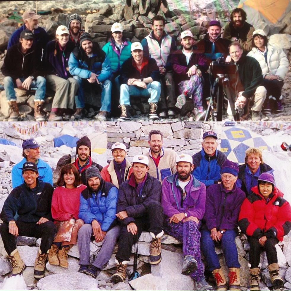 Photo of real life and actors.