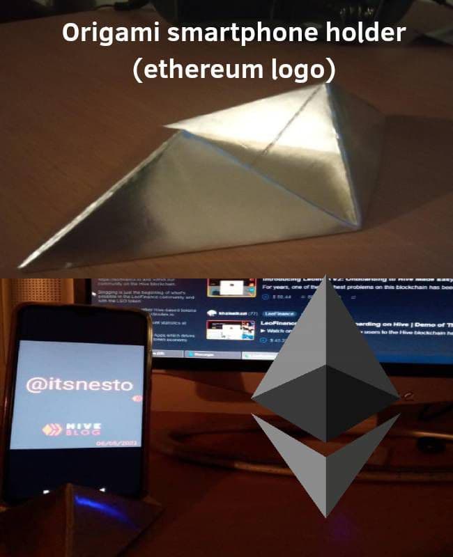 @itsnesto/engesp-origami-smart-phone-holder-etereum-logo-base-para-telefono-inteligente-de-origami-logo-de-ethereum