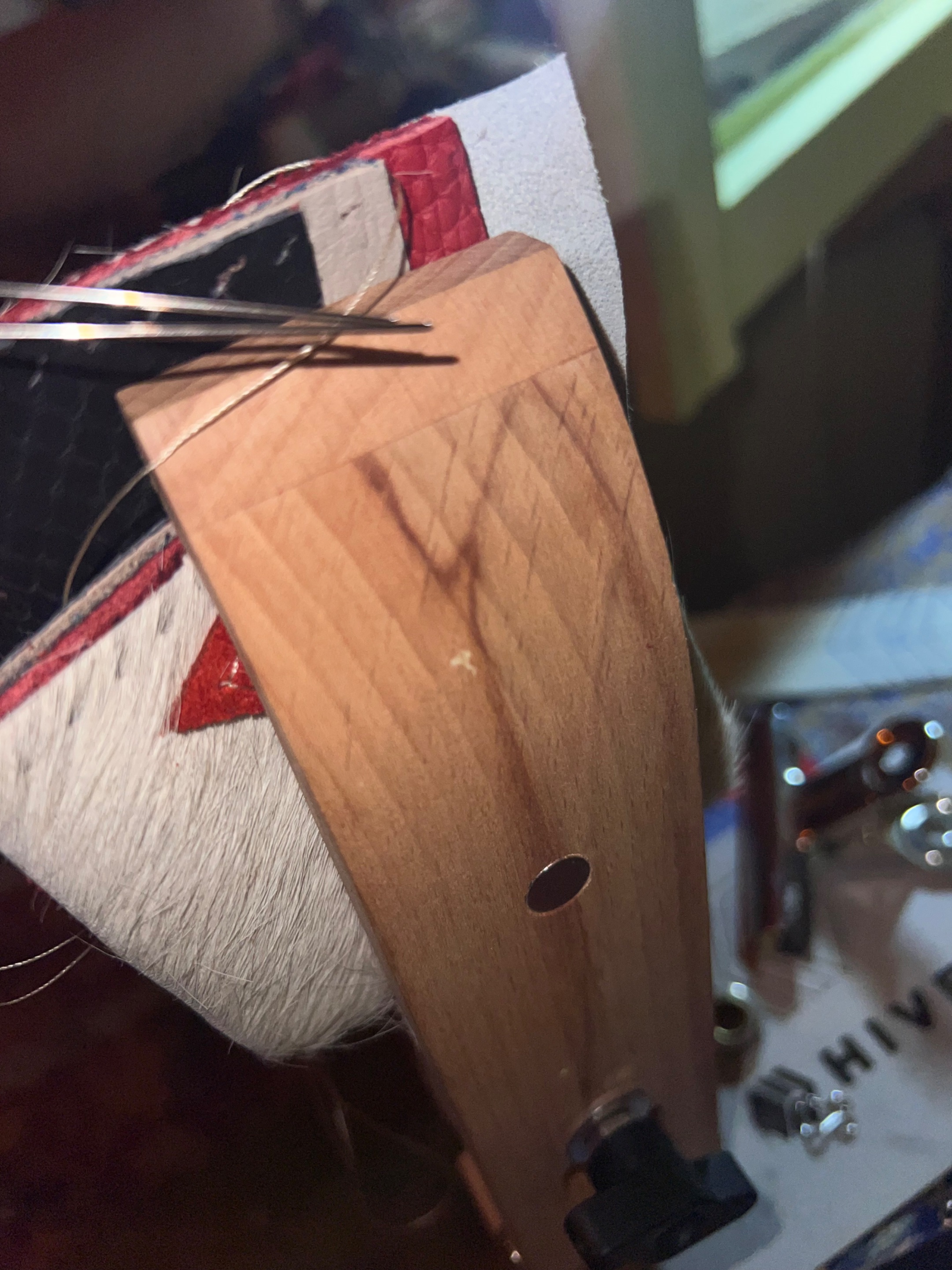 Stitching the edges