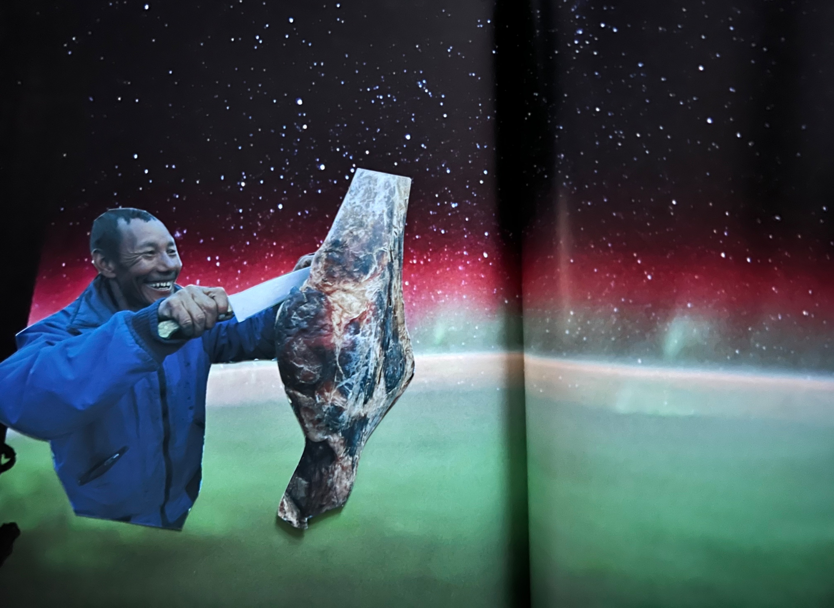 Slicing the meat out there, somewhere, November 2023, UK