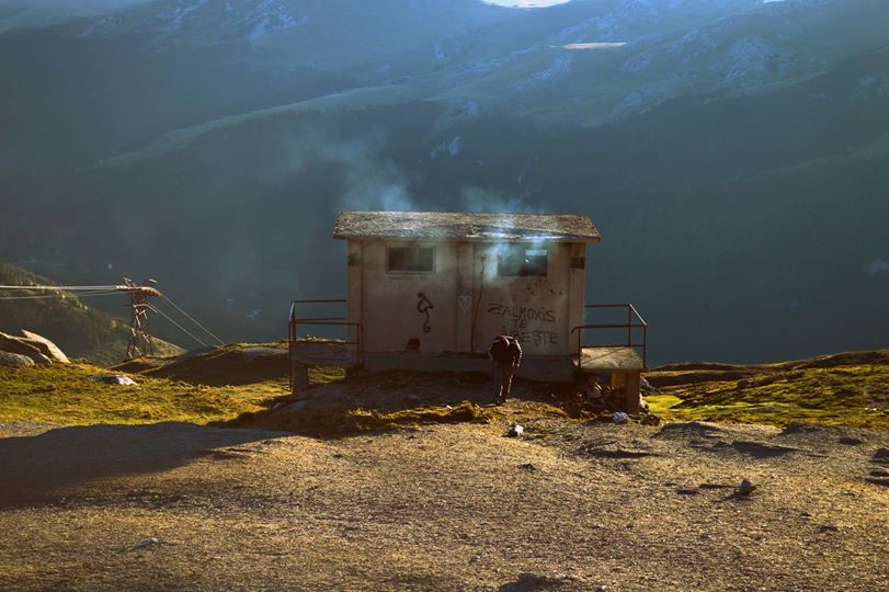 Zalmoxis Loves you! Concrete Trash Bin Burning, Offerings to the Gods!, Bucegi Mountains, Once Upon A Time in Romania