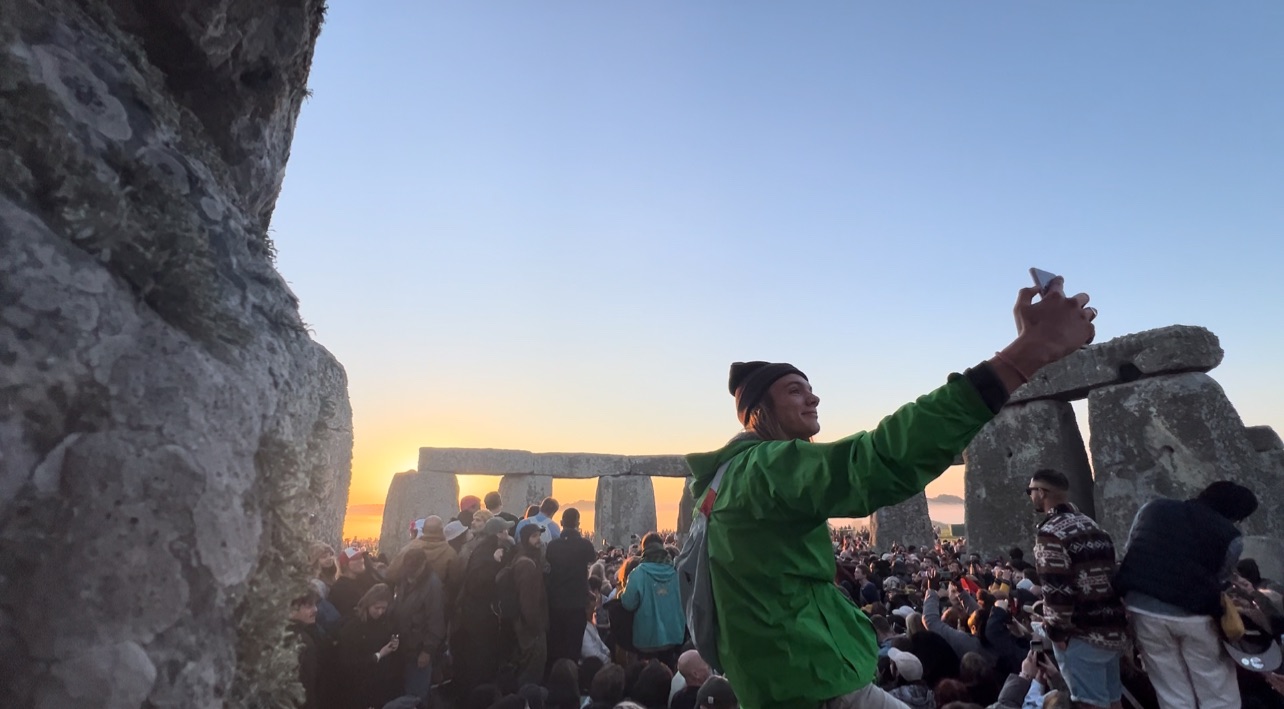 American God made it to the UK, Summer Solstice, Stonehenge, UK, 2024