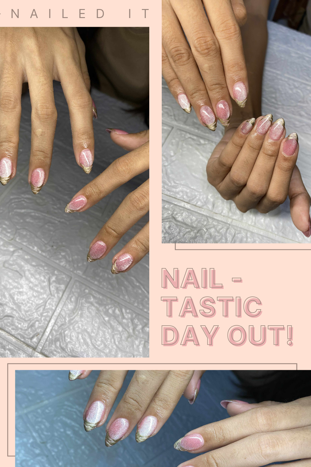 Beige Collage Back to School Nail Arts Idea Pinterest Pin.png