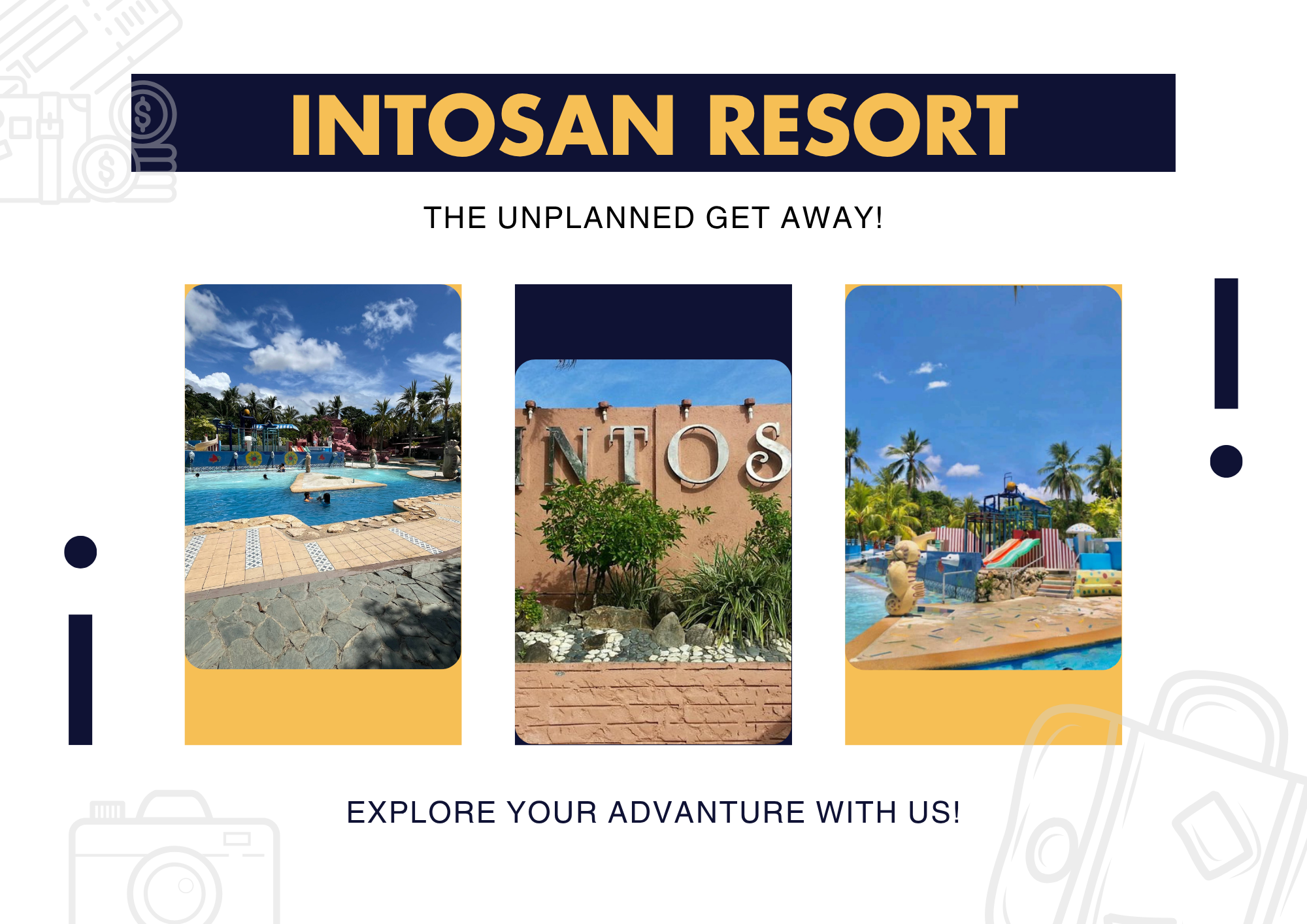 White Black Orange Art Deco Photo Collage Travel promotion Flyer.png