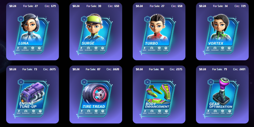 Rare Cards vs Epic Cards in Moon Karts