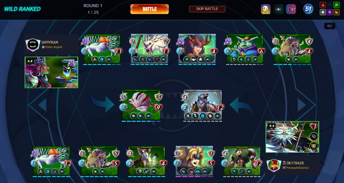 Click to see the battle