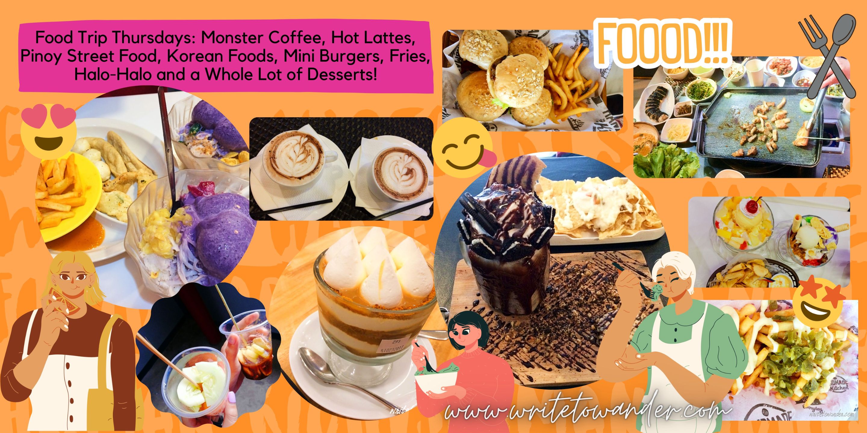 Food Trip Thursdays Monster Coffee, Hot Lattes, Pinoy Street Food, Korean Foods, Mini Burgers, Fries, Halo-Halo and a Whole Lot of Desserts.jpg
