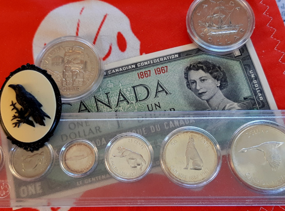 @kerrislravenhill/the-1967-centennial-of-confederation-commemorative-silver-dollar-and-coin-year-set
