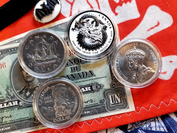 @kerrislravenhill/2018-canada-dollar5-lucky-dragon-and-the-1949-canada-dollar1-commemorative-dollar