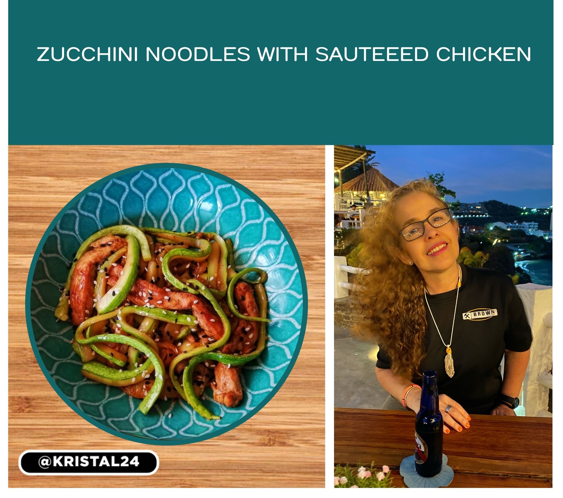 (ENG-ESP) RECIPE: Delicious zucchini noodles with sauteed chicken