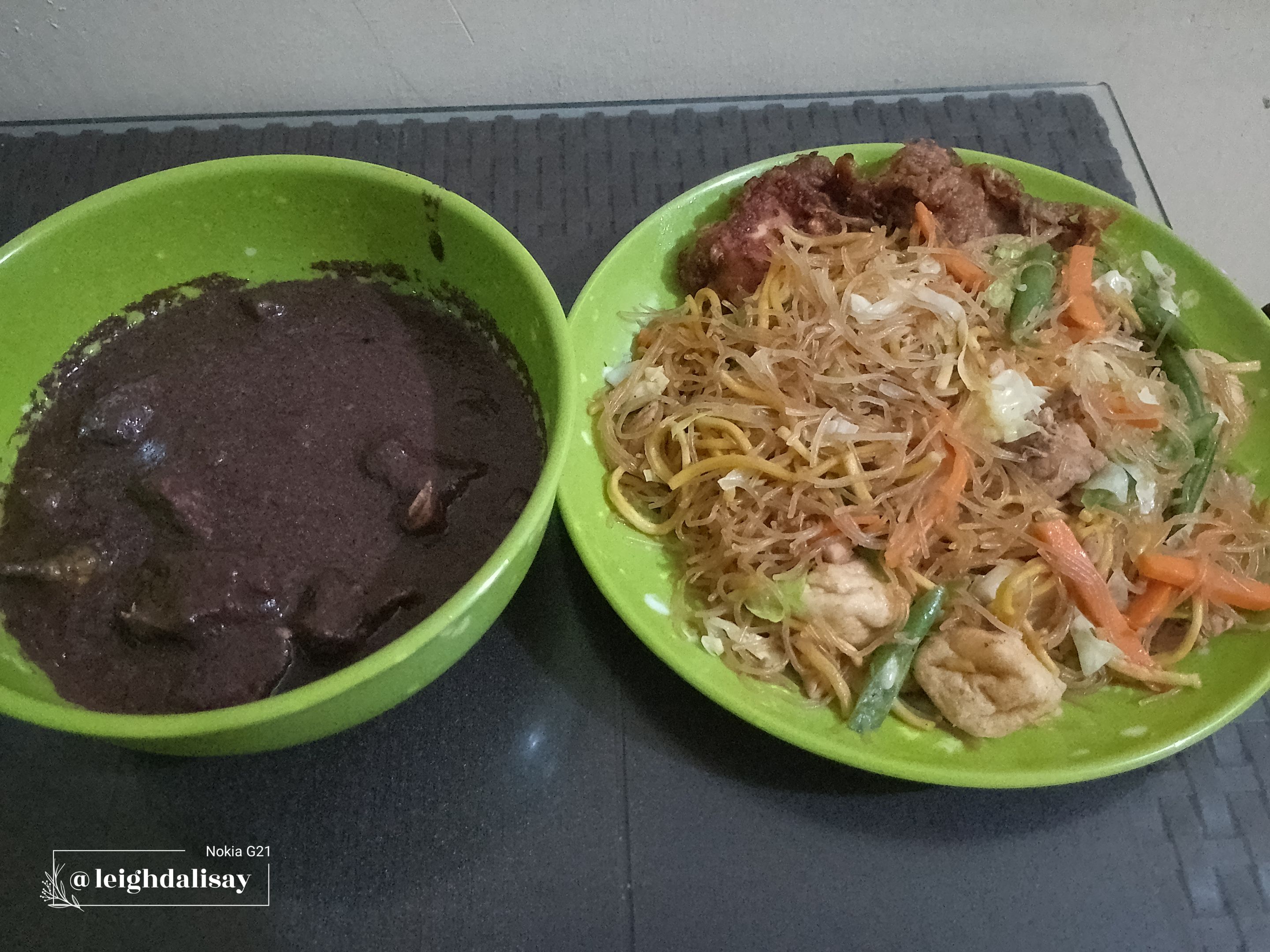 pancit and dinuguan.jpg