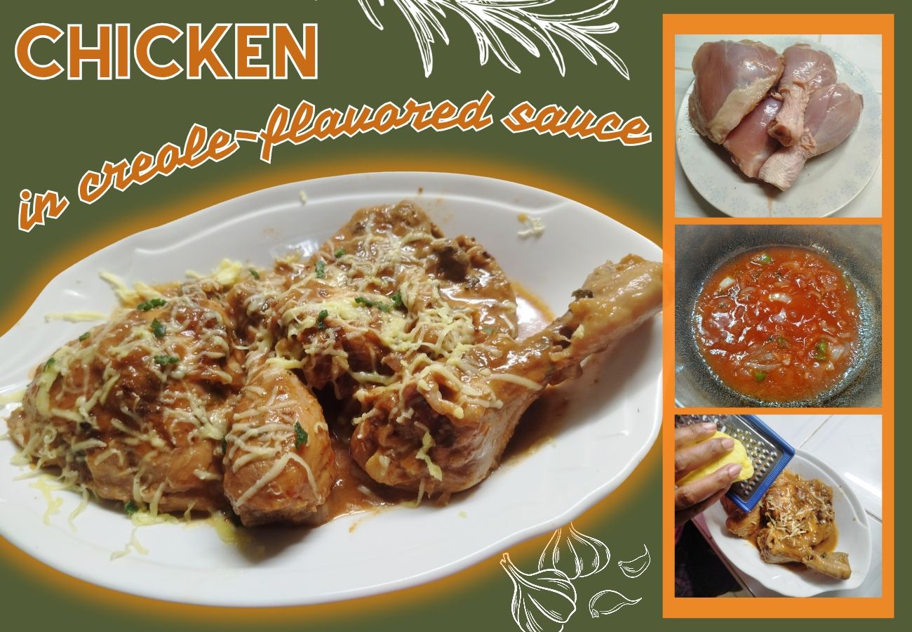 Chicken in Creole-flavored sauce / Pollo en salsa con sabor criollo