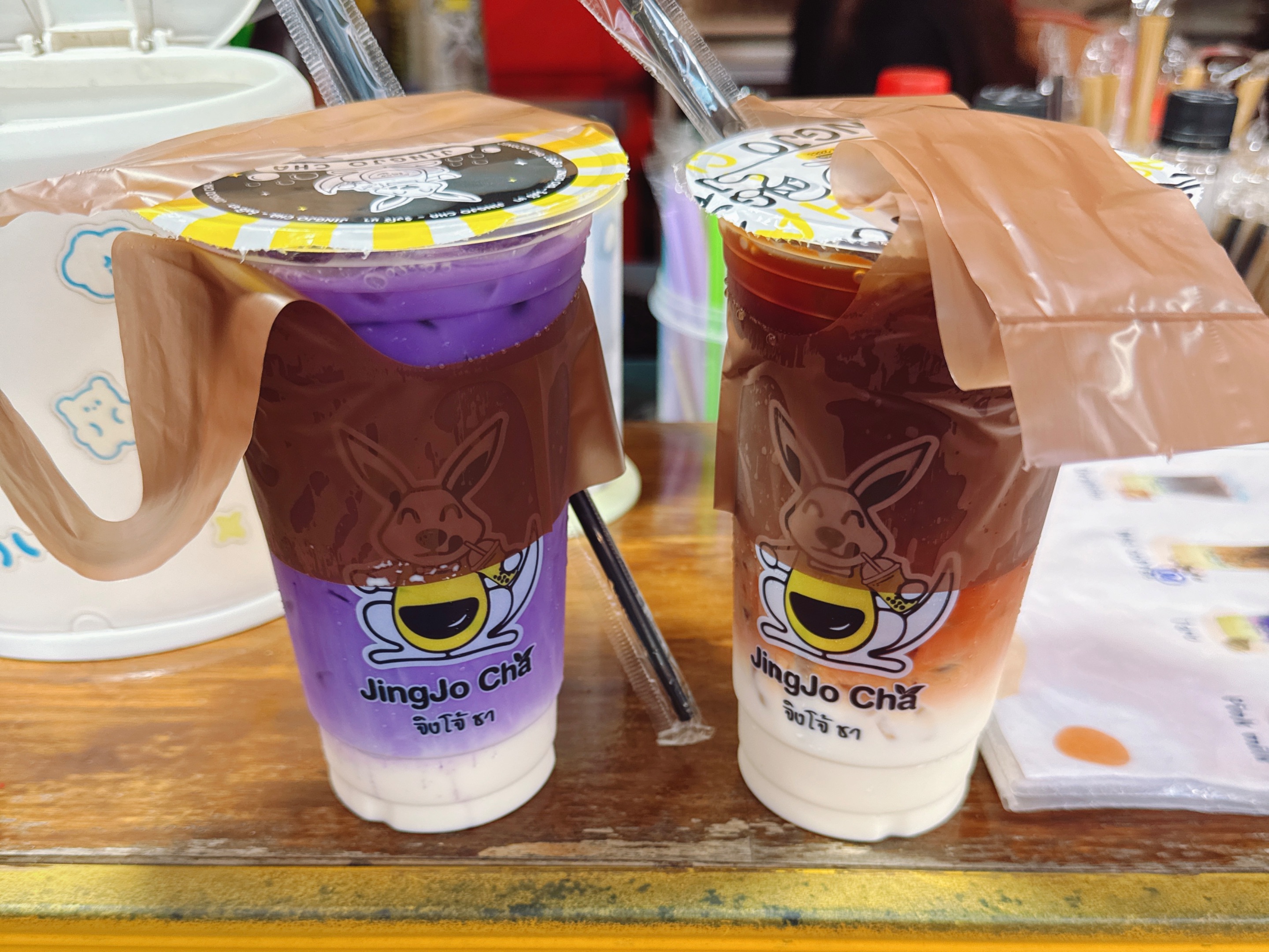 Taro Milk & Thai Tea