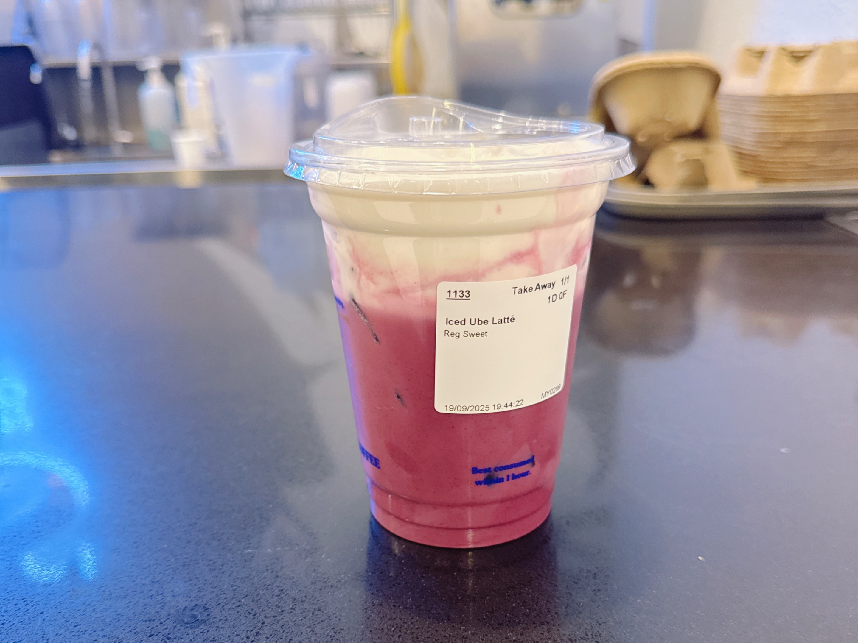 Iced Ube Latte