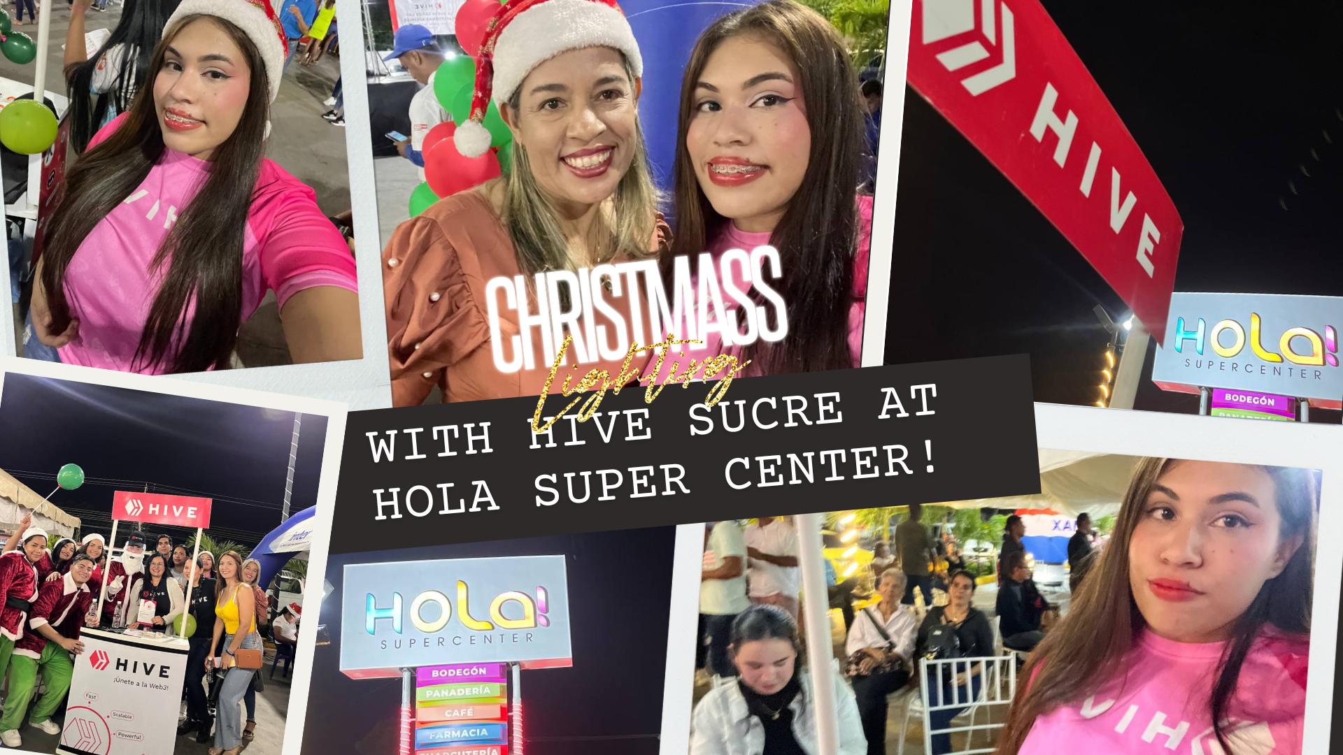 Christmas Ligthing with Hive Sucre at Hola Super Center!.png