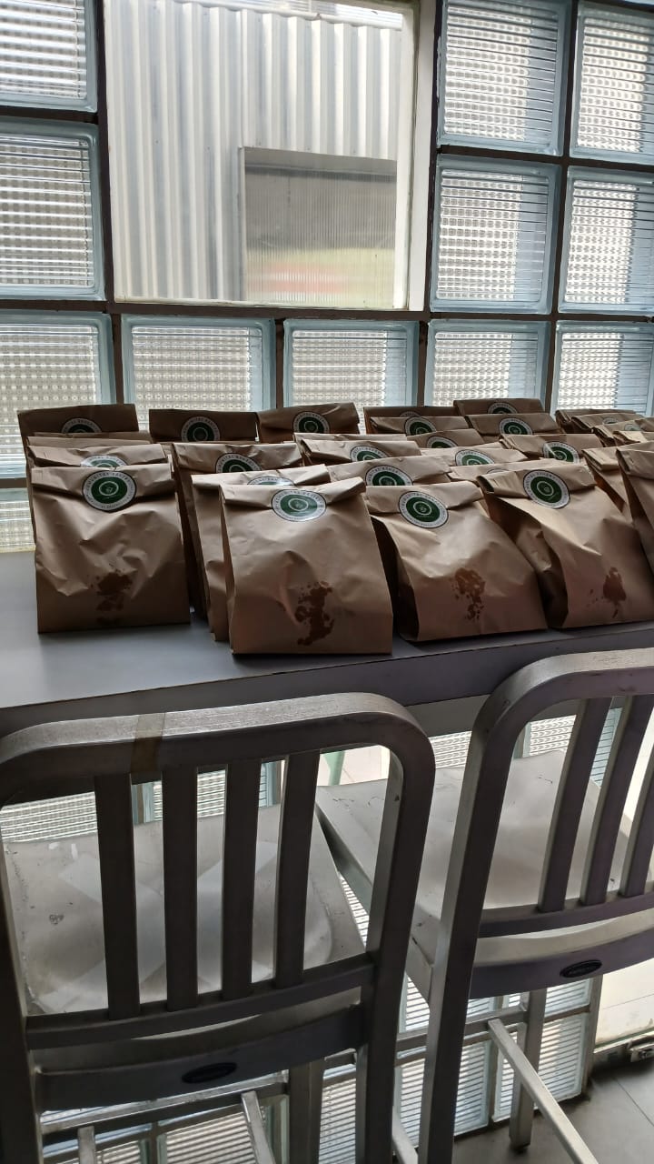 We prepared a small snack and water for them