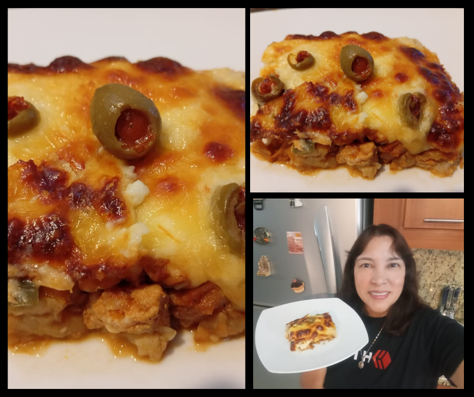 Delicioso Pastel Gratinado de Coliflor y Pollo // Delicious Cauliflower and Chicken Gratin