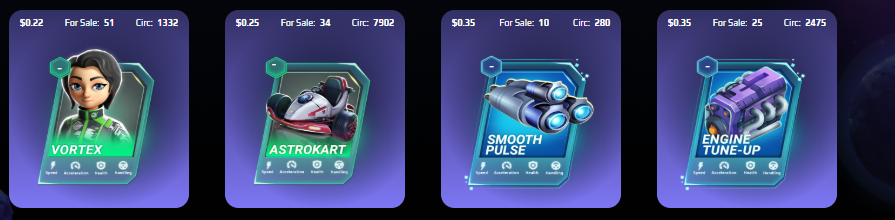 Good Cards with Good Prices in Moon Karts