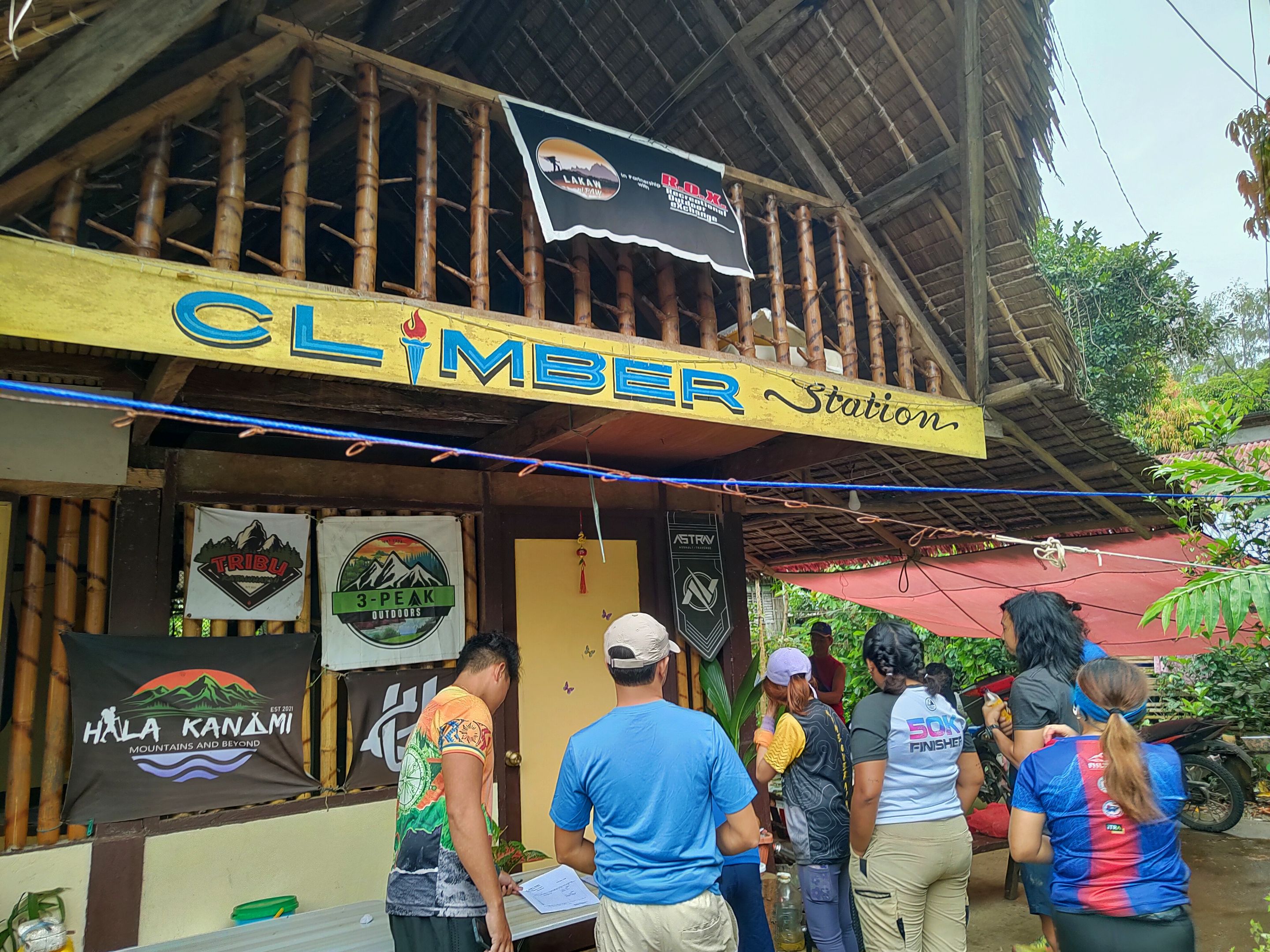 Second stop: Registration at climber station