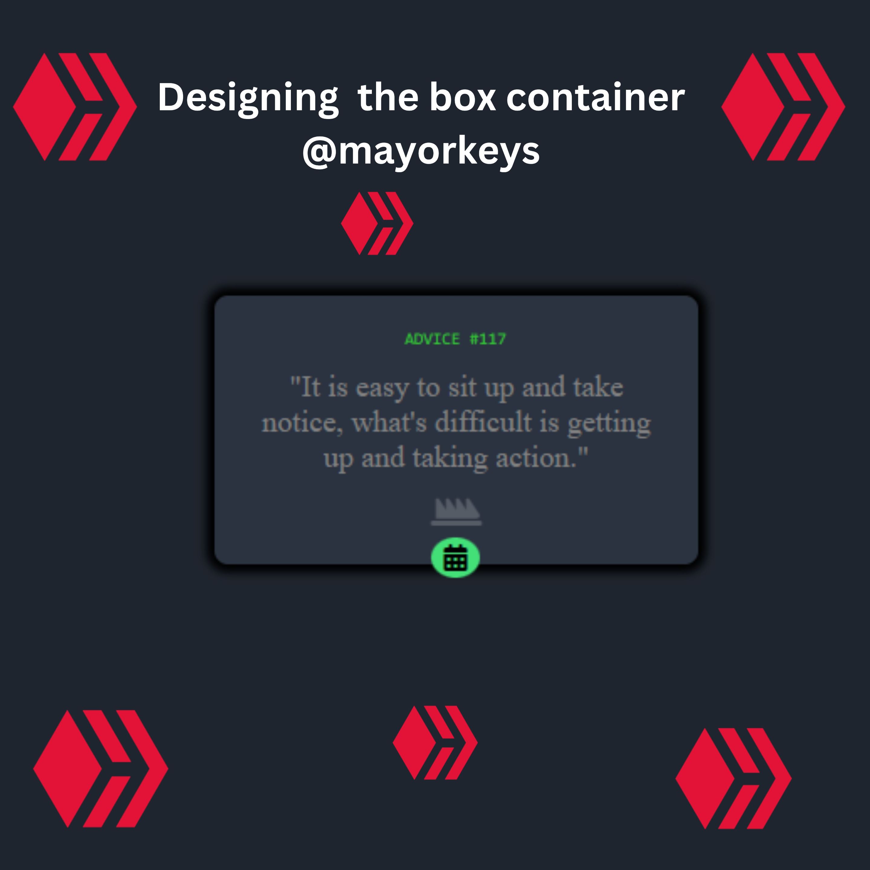 Designing a content filled container box Usinig HTML and CSS
