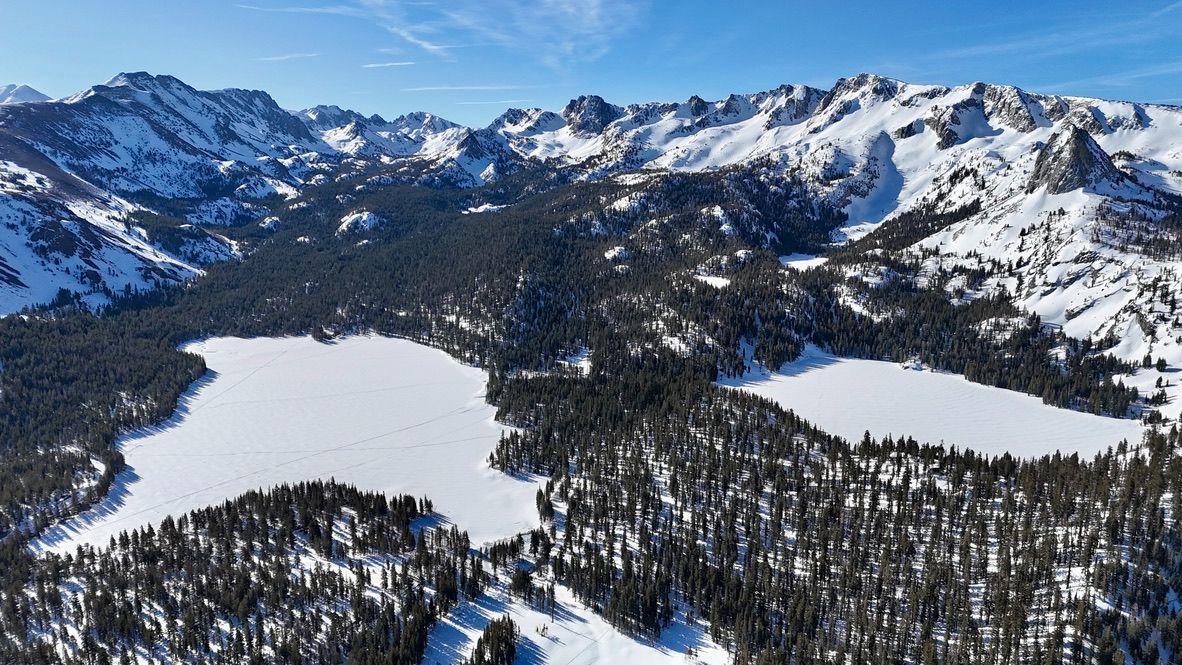 Lake George, Lake Mary, Crystal Crag and Mammoth Crest