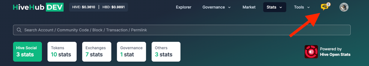 Sting notification on HiveHub
