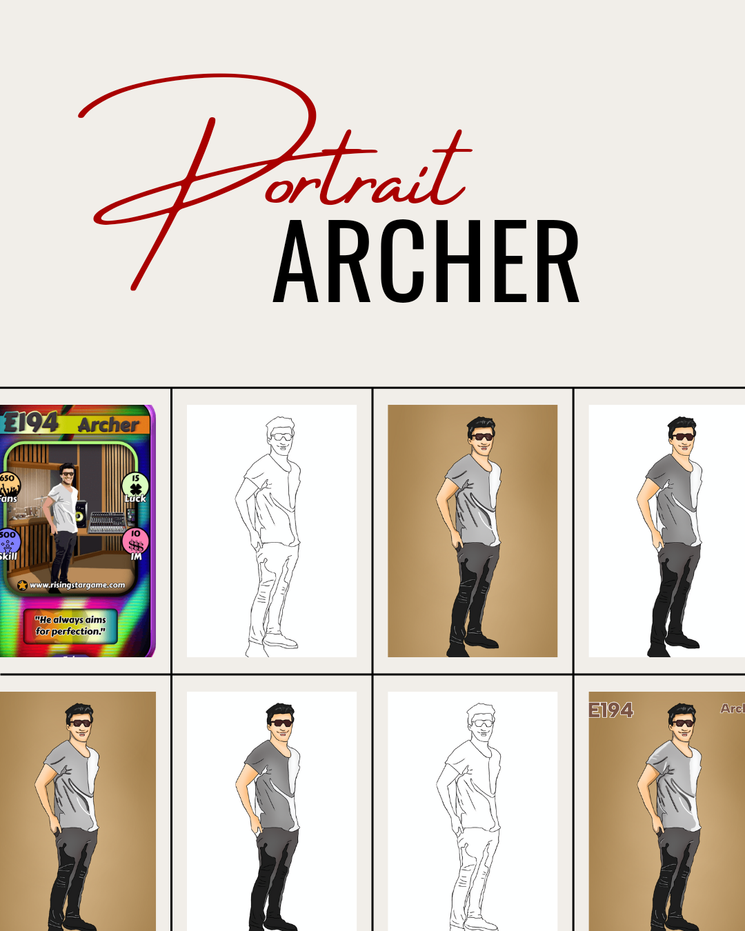 Portrait of E194 Archer And Rising Star Game Progress