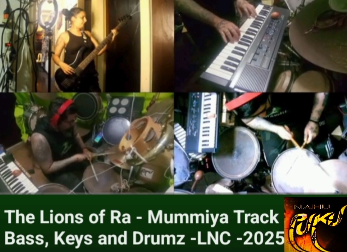 The Lions of Ra - Mummiya Track 2 - Bass, Keys and Drumz -LNC -2025 - En vivo desde LaNeveraCreativa
