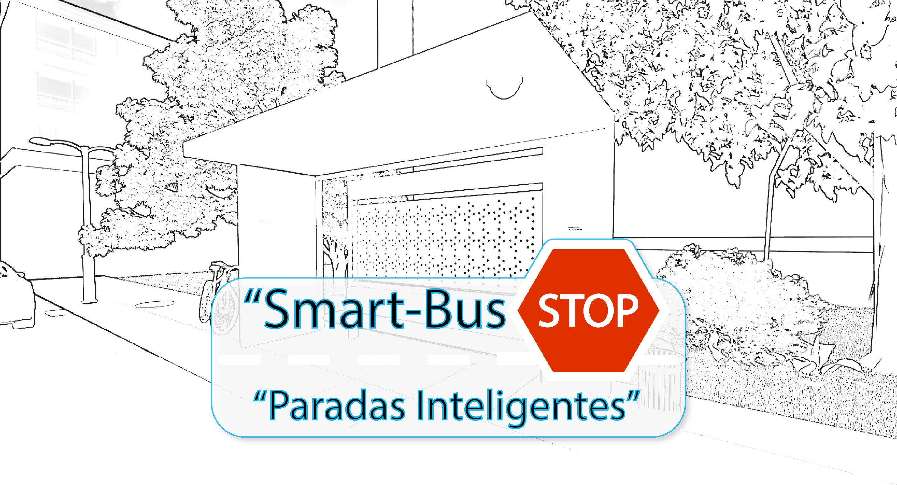 Face of the post called SMART BUS STOPS