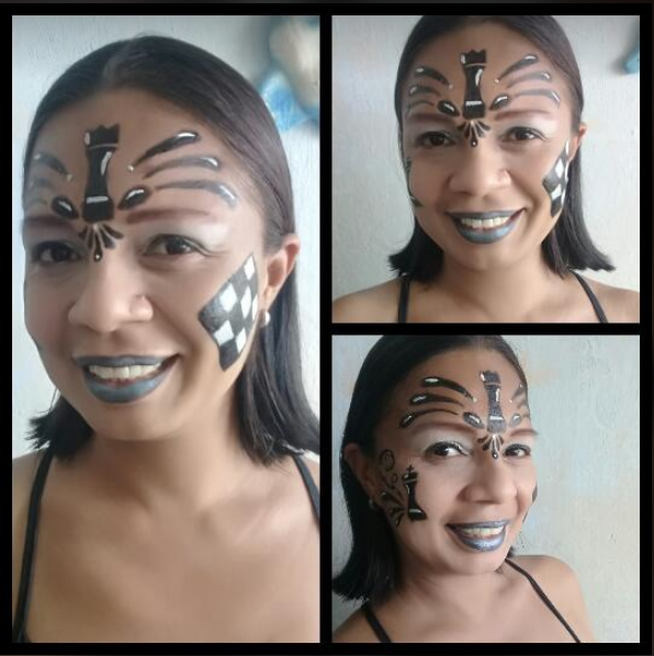 Maquillaje artístico en conmemoración al “Día Mundial del Ajedrez” //  Artistic make-up in commemoration of 