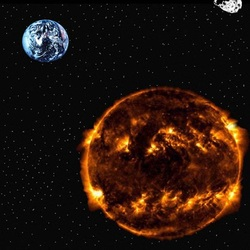 image of a dying sun