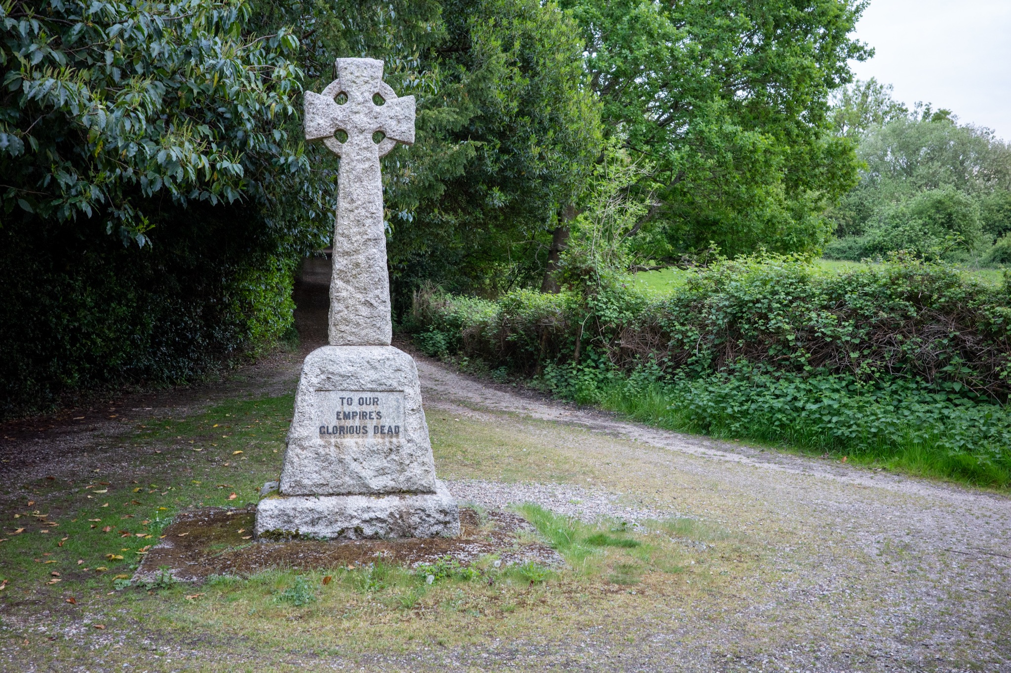 To our Empire's glorious dead, memorial stone